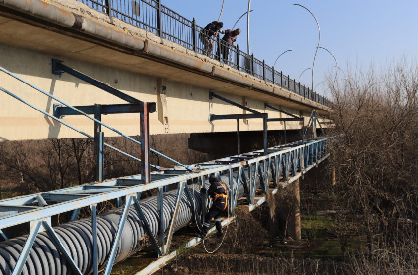 DİSKİ, Dicle Nehri Üzerinde Bulunan Üniversite Köprüsünde Bakım-Onarım Çalışması Başlattı