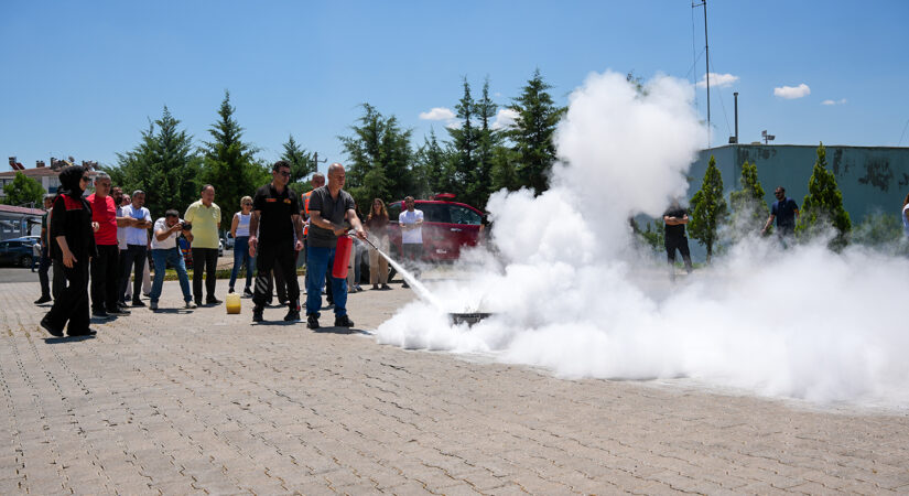 DİSKİ, yangın tatbikatıyla acil durum reflekslerini test etti